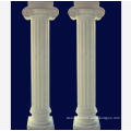 Interior pure white marble column